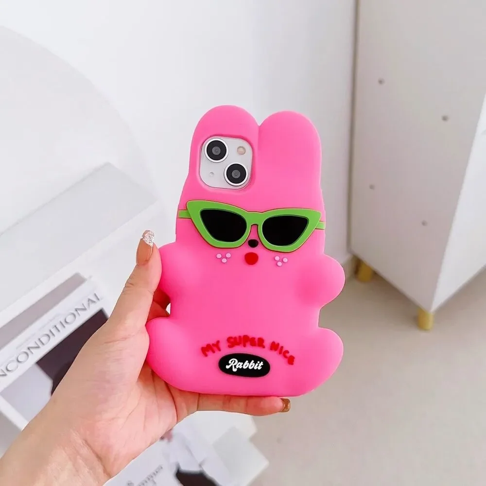 3D Cool Rabbit Case for iPhone 12/12 Pro Max 6.7
